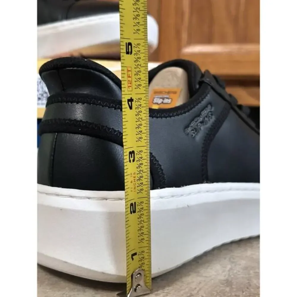 Man's Shoes SKECHERS Court Break - Double‎ Vented Hands Free Slip-Ins Sz 9 W NIB